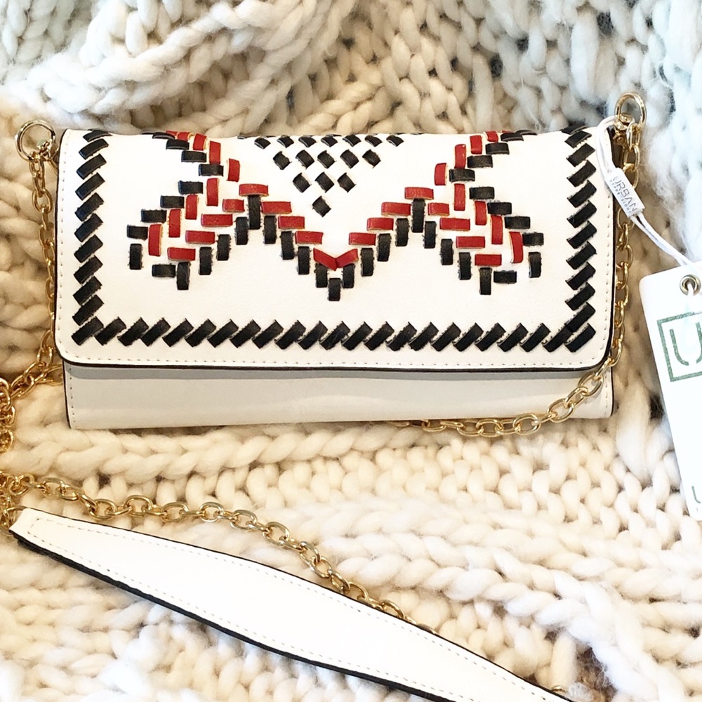 Urban Expressions White Topaz Crossbody/Wallet Bag